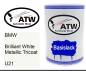 Preview: BMW, Brilliant White Metallic Tricoat, U21: 500ml Lackdose, von ATW Autoteile West.